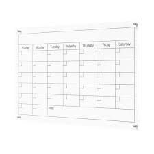 Clear Acrylic Calendar Dry Erase Board
