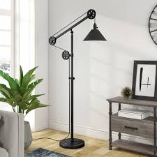 Shop our selection of floor lamps & standing lamps to brighten your home and make it more beautiful. Evelyn Zoe Traditional Metal Floor Lamp With Pulley System Walmart Com Farmhouse Floor Lamps Floor Lamp Swing Arm Floor Lamp
