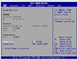 configuring bios settings