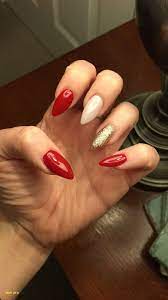 lovely what nail color with red dress
