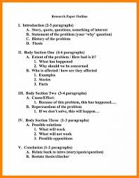 Examples Of Outlines For Research Papers 5 Research Paper