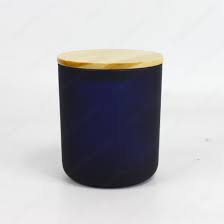 luxury scented navy blue large candle