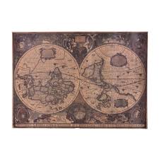 Us 0 44 85 Off New Retro World Map Nautical Ocean Sea Maps Vintage Kraft Paper Poster Wall Chart Sticker Antique Home Decor Map World In Wall