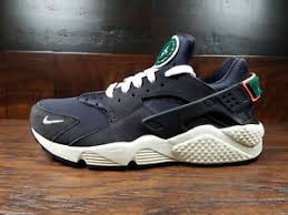 Details about Nike Huarache Run Premium (Oil Grey Sail-Rainforest)  704830-015 MENS 8-12