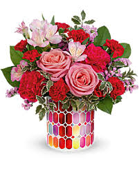 Teleflora S Charming Mosaic Bouquet In