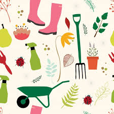 garden tools cute background free stock