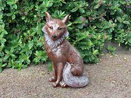Fox Garden Ornament Concrete Fox Statue