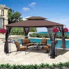 Brown Gazebo Canopy Tent