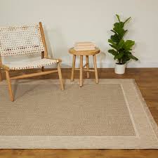 beige indoor outdoor border area rug in