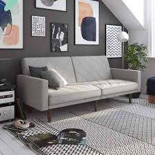 Dorel Paxon Sofa Bed Light Grey Linen