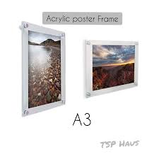 A3 Acrylic Poster Frame Clear 3mm