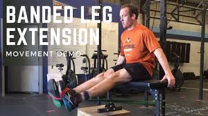 resistance band leg extensions and leg