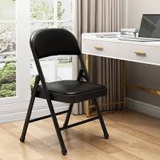 Home Folding Chair Leather Cushion