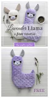 diy fabric toy llama alpaca free sewing