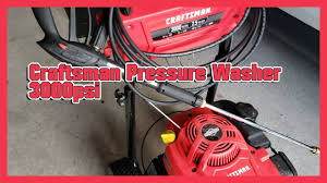 craftsman 3000 psi pressure washer