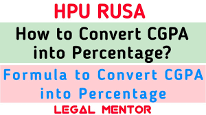hpu rusa how to convert cgpa into