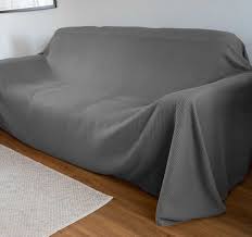 Grey Waffle Sofa Cover Made To Order In