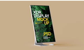 Huge collection of free mockups, patterns, illustrations, scene creators, diy scenes, for photoshop, sketch, and figma. Xdr Display Mockup In Device Mockups On Yellow Images Creative Store