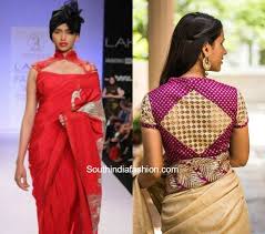 trendy saree blouse designs south