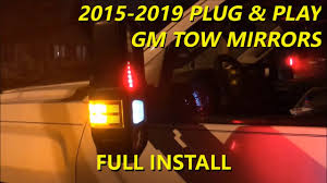 S1500 silverado trailer plug wiring diagram. Plug And Play 2015 2018 Silverado Sierra Gm Tow Mirror Upgrade Youtube