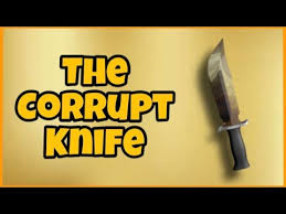 What you need to do is go to the side of the screen whhen you're still in the game lobby. Corrupt Knife Everything You Need To Know Roblox Murder Mystery 2 Youtube
