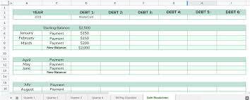The Single Best Debt Tracker Spreadsheet Youll Ever Use Be