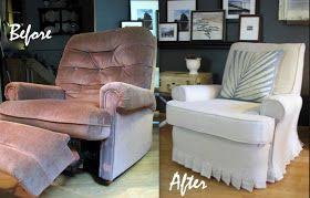 See more of lazy boy recliners on facebook. Blue Roof Cabin Recliner Slipcover Tutorial Recliner Slipcover Furniture Upholstery Slipcovers