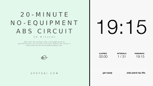 20 minute no equipment abs circuit