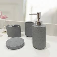 4 Pieces Gray Stone Color Cement Gray