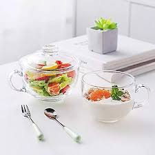 Clear Soup Bowls With Handle And Glass