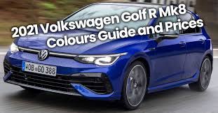2021 Volkswagen Golf R Mk8 Colours