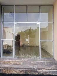 entrance frameless glass doors in jabi