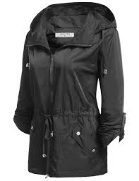 Details About Angvns Womens Waterproof Lightweight Rain Jacket Anorak With Grey Size Small