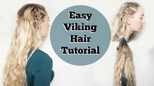vikings inspired hair tutorial diy
