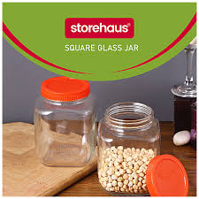 Buy Haus Glass Jar Container With