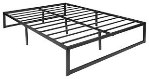 14 inch metal platform bed frame no