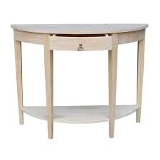 International Concepts Half Moon Console Table