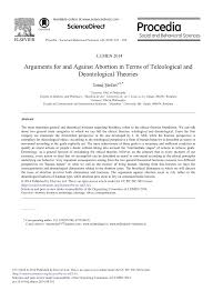 pdf arguments for and against abortion in terms of teleological and pdf arguments for and against abortion in terms of teleological and deontological theories