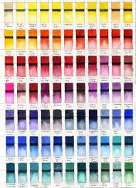 212 Best Color Chart Images Watercolor Mixing Watercolour