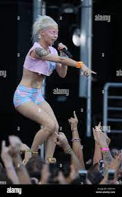 Die Antwood seen performing at the ABC studios on Jimmy Kimmel Live  Featuring: Yolandi Visser Where: Los Angeles, California, United States  When: 20 Sep 2016 Stock Photo 