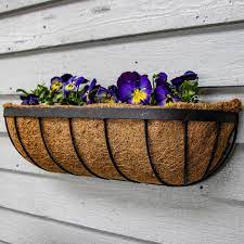 Metal Wall Trough Basket With Liner