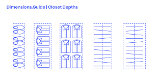 closet depths dimensions drawings