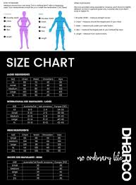 dharco size guide and chart