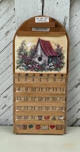 Wooden Perpetual Wall Calendar