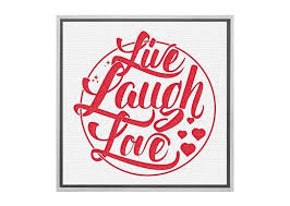 Live Laugh Love Canvas Wall Art Print