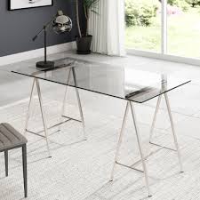 Check out our glass desk selection for the very best in unique or custom, handmade pieces from our рабочие столы shops. Orren Ellis Nemeth Glass Writing Desk Reviews Wayfair