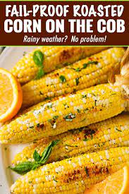 Oven Roasted Corn On The Cob The Chunky Chef gambar png