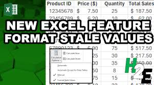 use manual calculations in excel this