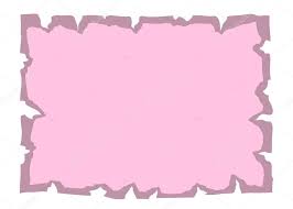 Parchment Old Paper Empty Banner Pink Stock Vector
