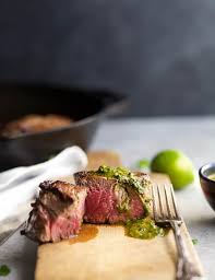 pan seared filet mignon with